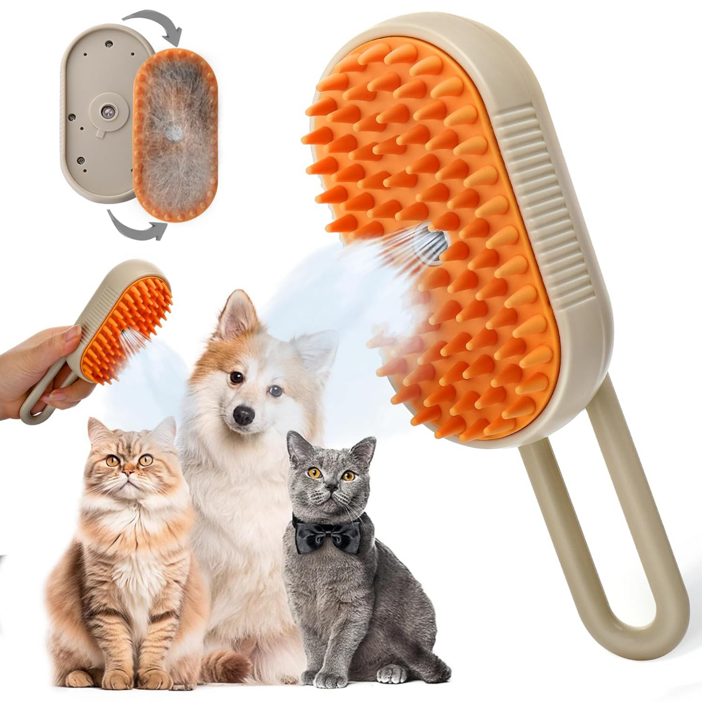 Cepillo para mascota a vapor